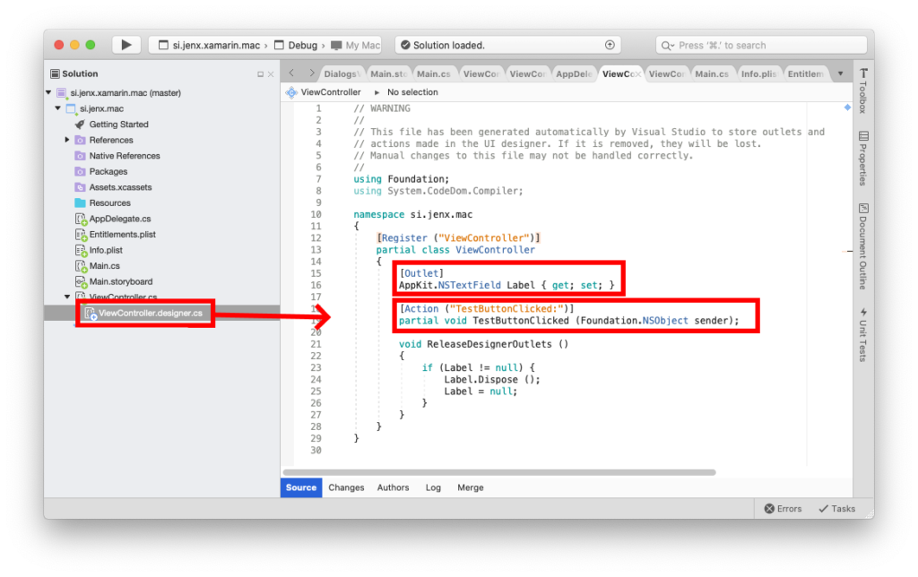 code in c# for mac