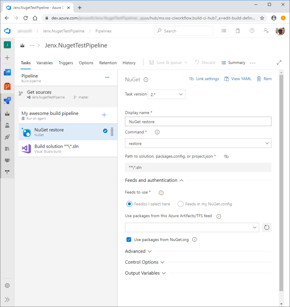 Azure DevOps: The Nuget Command Failed With Exit Code(1). Packages ...